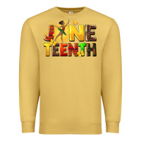 Antique Gold juneteen black girl Premium Sweatshirt - CowGirlArtShop