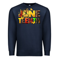 Navy juneteen black girl Premium Sweatshirt - CowGirlArtShop