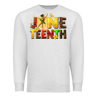 Oatmeal Heather juneteen black girl Premium Sweatshirt - CowGirlArtShop