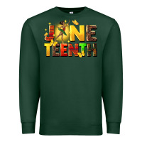 Sports Green juneteen black girl Premium Sweatshirt - CowGirlArtShop