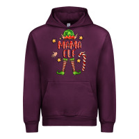 Mauve Wine mama elf Urban Hoodie - FaDigitalArtStudio