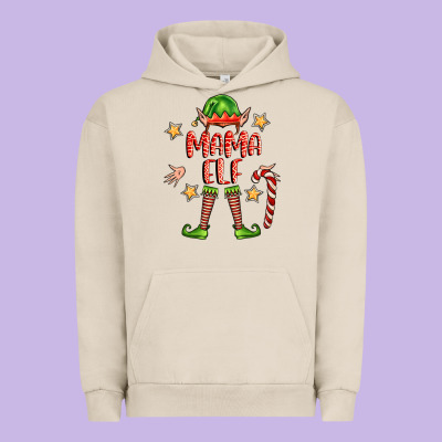 Mama Elf Urban Hoodie Designed By Fadigitalartstudio
