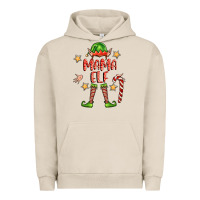 Pigment French Oak mama elf Urban Hoodie - FaDigitalArtStudio