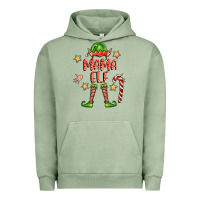 Pigment Oil Green mama elf Urban Hoodie - FaDigitalArtStudio