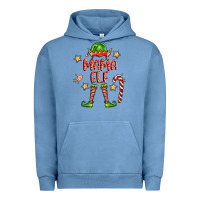 Pigment Pebble Blue mama elf Urban Hoodie - FaDigitalArtStudio