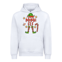 White mama elf Urban Hoodie - FaDigitalArtStudio