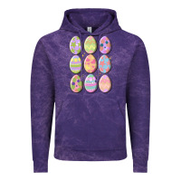Cloud Purple vintage easter eggs Vintage Hoodie - MaliasSmallBusiness