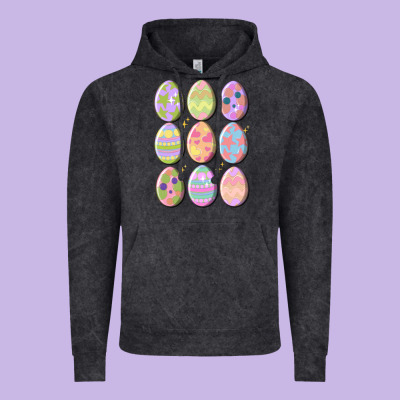 Vintage Easter Eggs Vintage Hoodie Designed By Maliassmallbusiness