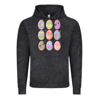 Vintage Black vintage easter eggs Vintage Hoodie - MaliasSmallBusiness