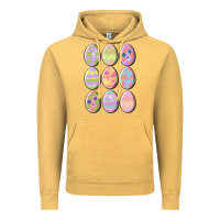 Vintage Mustard vintage easter eggs Vintage Hoodie - MaliasSmallBusiness