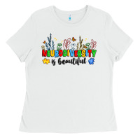 White neurodiversity is beautiful Ladies Tee - JahusDesignShop
