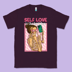 Self Love Is The Best Love Classic Tee Designed By Maliassmallbusiness