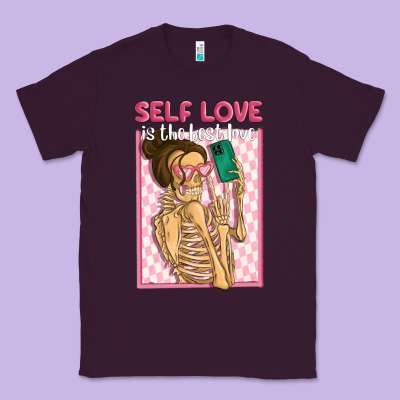 Self Love Is The Best Love Classic Tee Designed By Maliassmallbusiness
