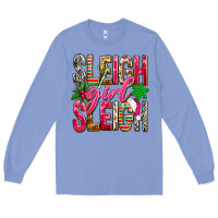 Colony Blue Sleigh girl sleigh Long Sleeve Tee - NancyCooperArtShop