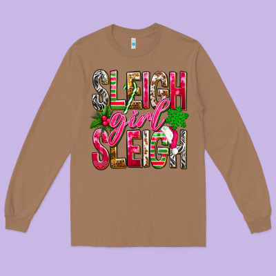 Sleigh Girl Sleigh Long Sleeve Tee Designed By Nancycooperartshop
