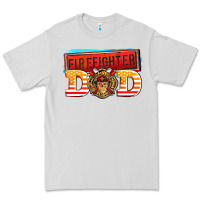 Dove Grey firefighter dad Premium Tee - AdoDesignShop