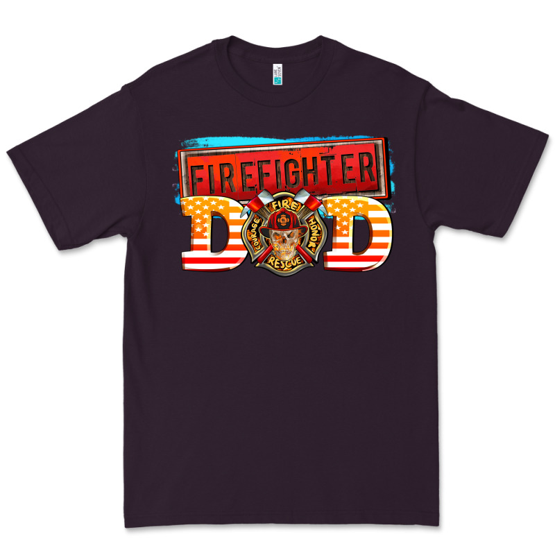 Firefighter Dad Premium Tee by AdoDesignShop | Teevron