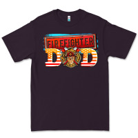 Plum firefighter dad Premium Tee - AdoDesignShop