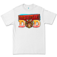 White firefighter dad Premium Tee - AdoDesignShop