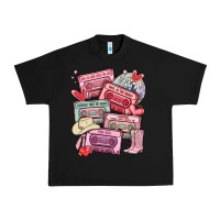 Black valentines day cassette tapes Urban Heavy Tee - MaliasSmallBusiness