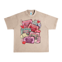 French Oak valentines day cassette tapes Urban Heavy Tee - MaliasSmallBusiness