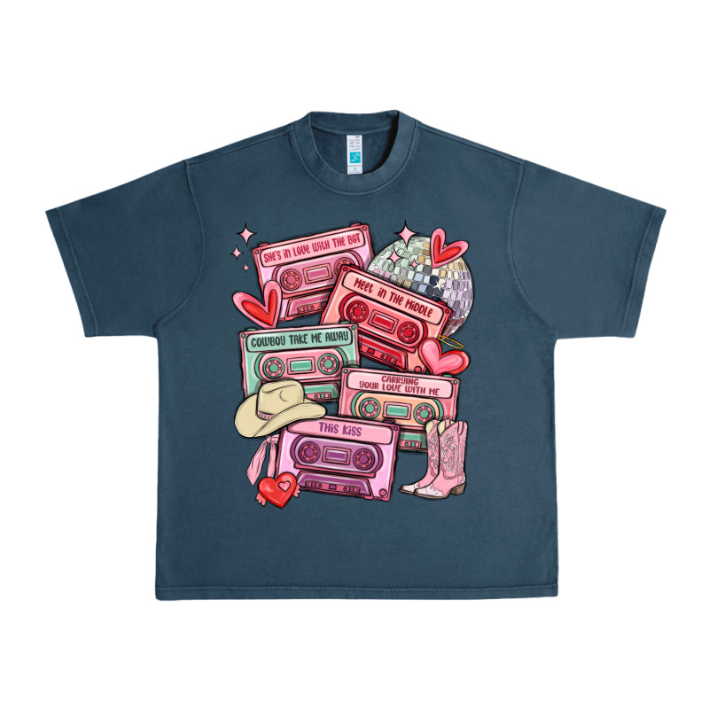 Valentines Day Cassette Tapes Urban Heavy Tee by MaliasSmallBusiness | Teevron