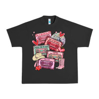 Pigment Black valentines day cassette tapes Urban Heavy Tee - MaliasSmallBusiness