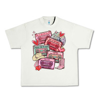 Pistachio valentines day cassette tapes Urban Heavy Tee - MaliasSmallBusiness