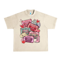 Sandshell valentines day cassette tapes Urban Heavy Tee - MaliasSmallBusiness