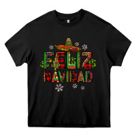 Black feliz navidad Heavy Core Tee - JahusDesignShop