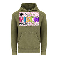 Vintage Olive checkered risen Vintage Hoodie - MaliasSmallBusiness