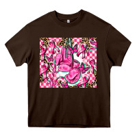Chocolate Brown nobody fights alone Heavy Core Tee - AdoDesignShop