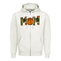 Oatmeal Heather Basketball Mom Zipper Hoodie - Bettercallsaul