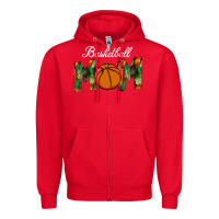 Red Basketball Mom Zipper Hoodie - Bettercallsaul