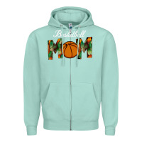 Seafoam Basketball Mom Zipper Hoodie - Bettercallsaul