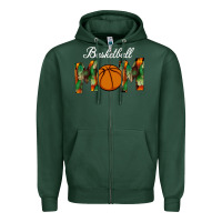 Sports Green Basketball Mom Zipper Hoodie - Bettercallsaul