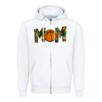 White Basketball Mom Zipper Hoodie - Bettercallsaul