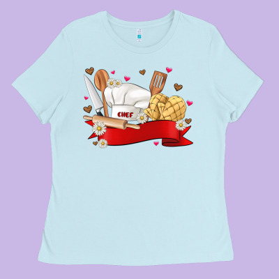 Personalized Chef Tools Kopyası Ladies Tee Designed By Jahusdesignshop