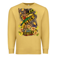 Antique Gold i am black history Premium Sweatshirt - CowGirlArtShop