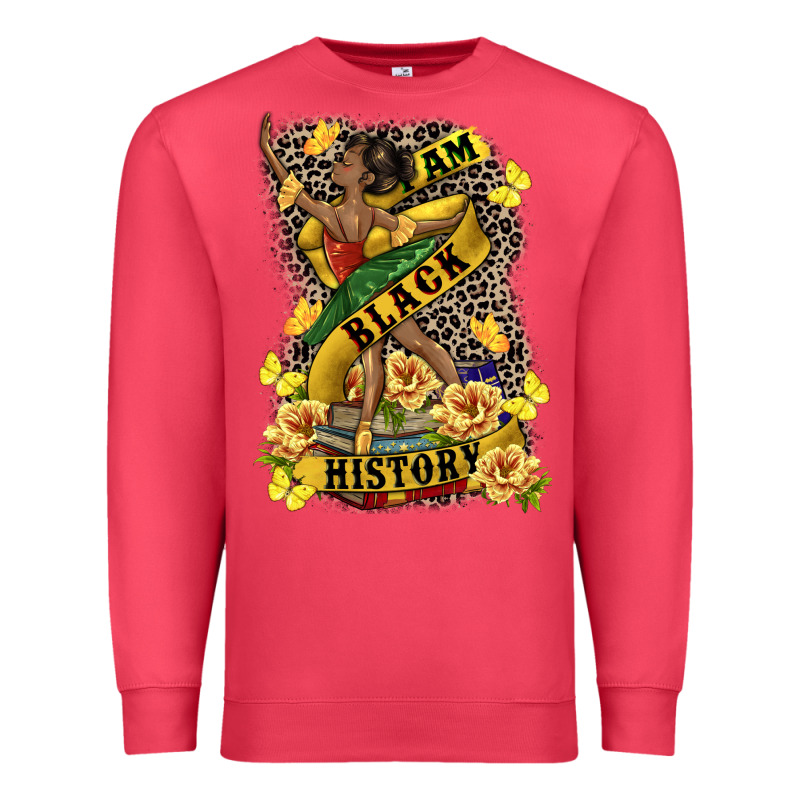I Am Black History Premium Sweatshirt by CowGirlArtShop | Teevron