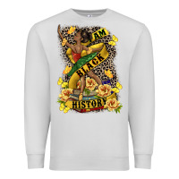 Dove Grey i am black history Premium Sweatshirt - CowGirlArtShop