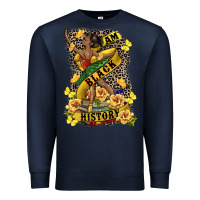 Navy i am black history Premium Sweatshirt - CowGirlArtShop