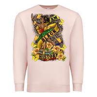 Pale Pink i am black history Premium Sweatshirt - CowGirlArtShop