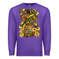 Purple i am black history Premium Sweatshirt - CowGirlArtShop