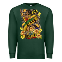 Sports Green i am black history Premium Sweatshirt - CowGirlArtShop