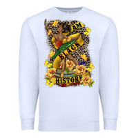White i am black history Premium Sweatshirt - CowGirlArtShop