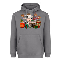 Storm cow coffee cups christmas Heavyweight Hoodie - CowGirlArtShop