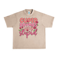 French Oak cupid rhymes with stupid Urban Heavy Tee - MaliasSmallBusiness