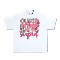 White cupid rhymes with stupid Urban Heavy Tee - MaliasSmallBusiness