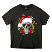 Skull Christmas Cactus Heavy Core Tee | Teevron